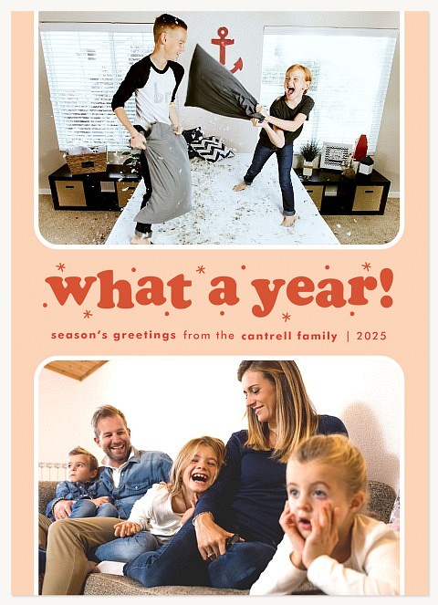 What A Year! Personalized Holiday Cards