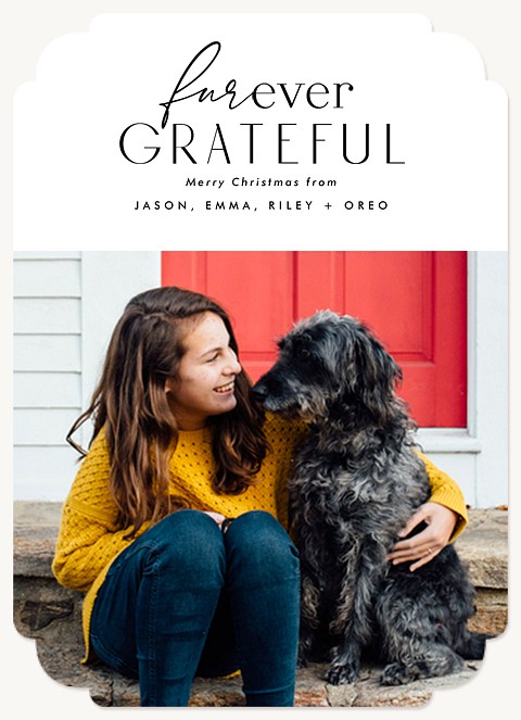 Furever Grateful Personalized Holiday Cards