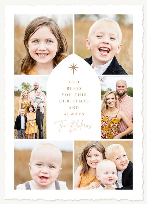 Blessed Arch Personalized Holiday Cards