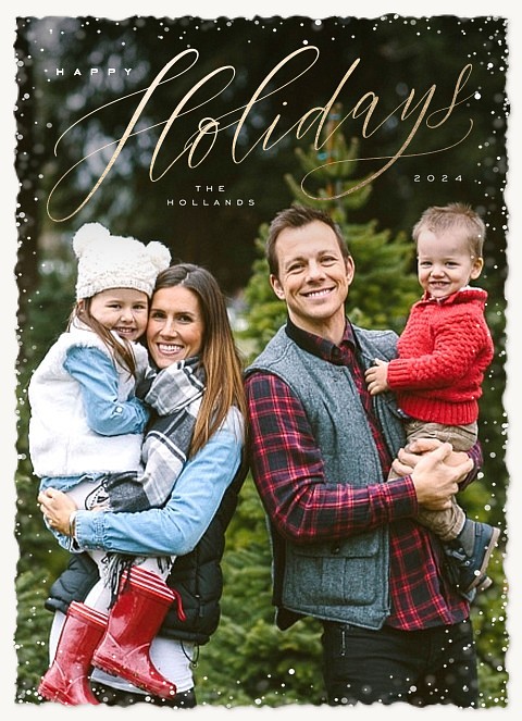 Fresh Snow Personalized Holiday Cards