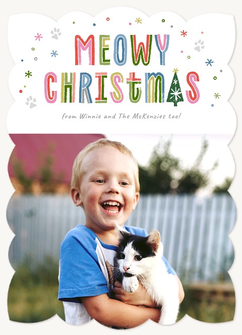 Meowy Christmas Personalized Holiday Cards