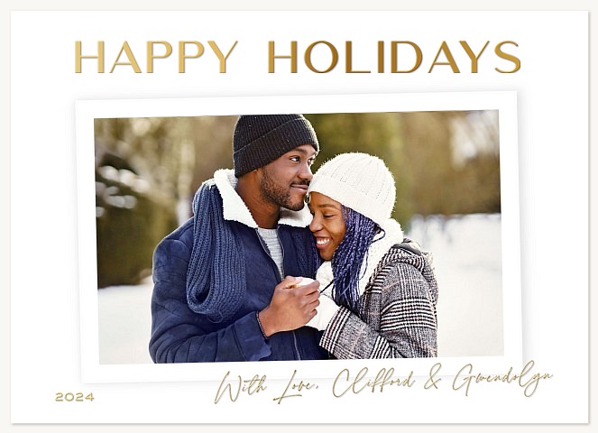 Modern Holidays Personalized Holiday Cards