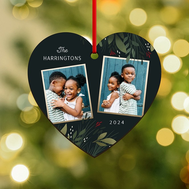 Gilded Duo Personalized Ornaments