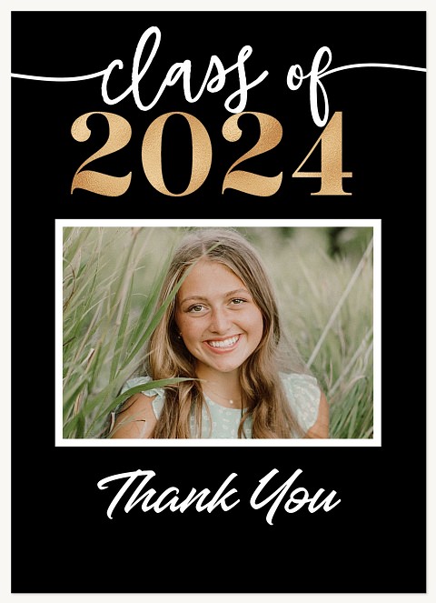 Bold Year Thank You Cards 