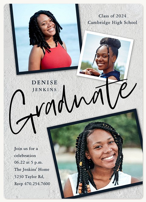 Tilted Trio Graduation Cards