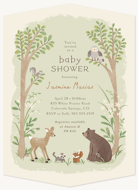 Into The Woods Baby Shower Invites