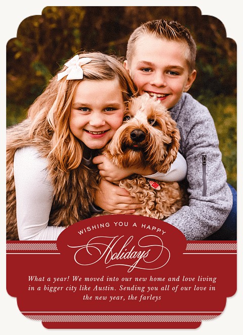 Holiday Note Personalized Holiday Cards
