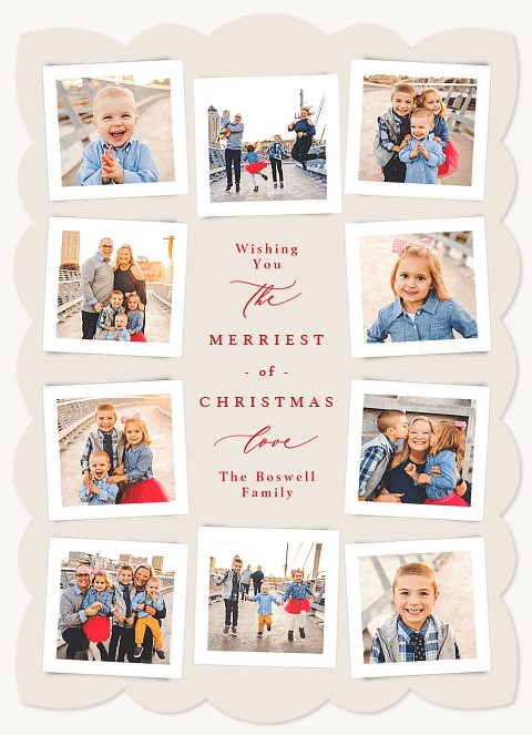 Framed Album Personalized Holiday Cards