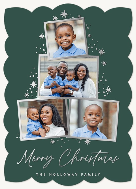 Winter Sparkle Personalized Holiday Cards