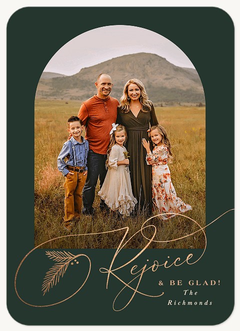 Rejoice Personalized Holiday Cards