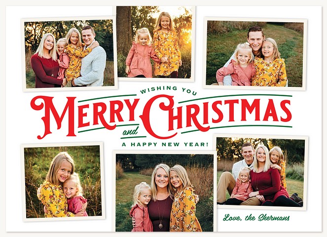 Christmas Collage Personalized Holiday Cards