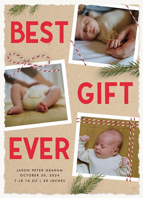 Best Gift Ever Personalized Holiday Cards