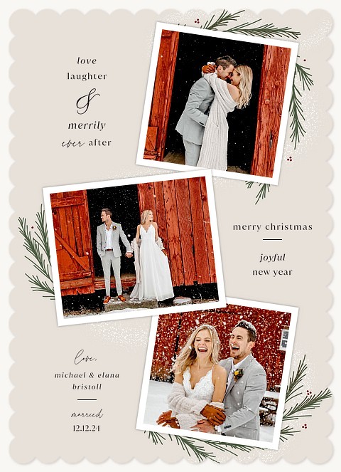 Merrily Ever After Personalized Holiday Cards