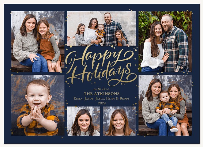 Golden Gallery Personalized Holiday Cards