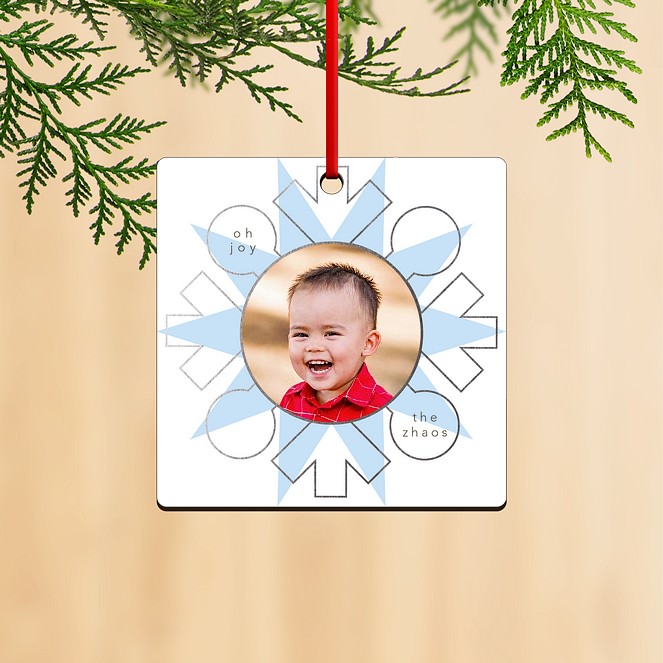 Winter Snowflake Personalized Ornaments
