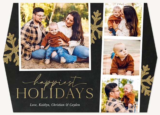 Snowflake Filmstrip Personalized Holiday Cards