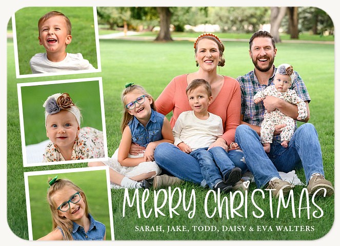 Whimsical Snapshots Personalized Holiday Cards