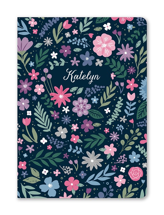 Floral Notes Custom Softcover Journals