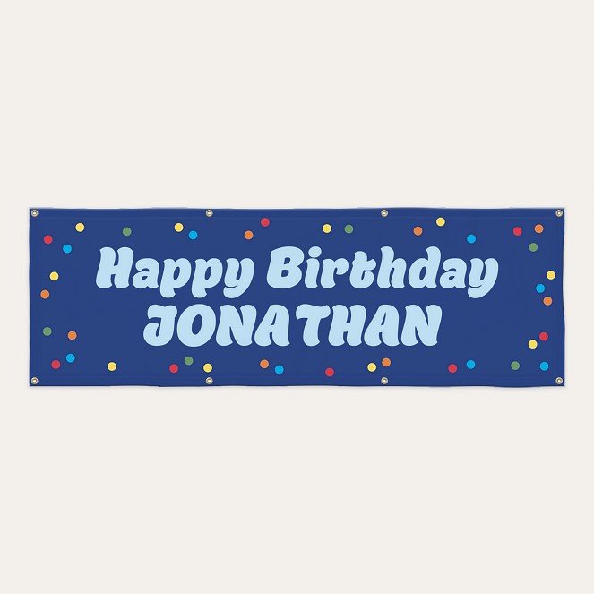 Party Confetti Custom Banners