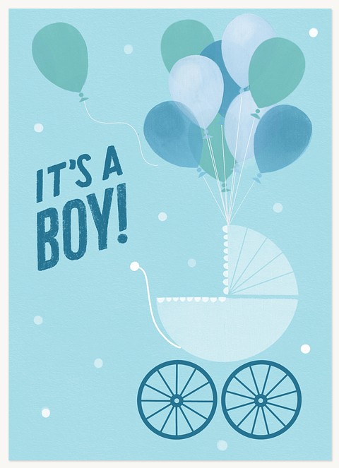 Boy Basket Greeting Cards