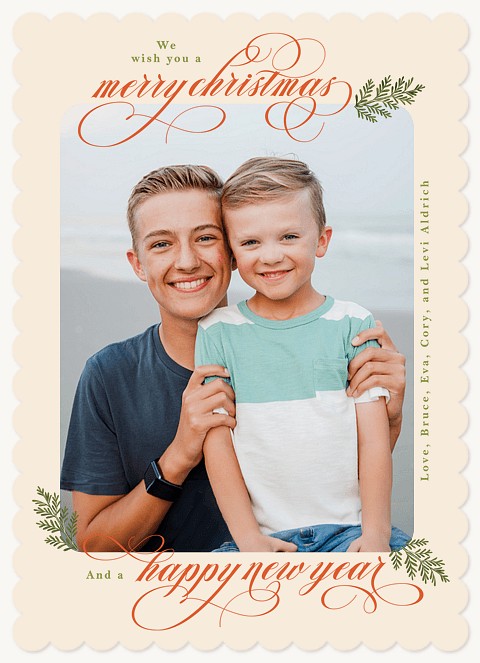 Modern Traditions Personalized Holiday Cards