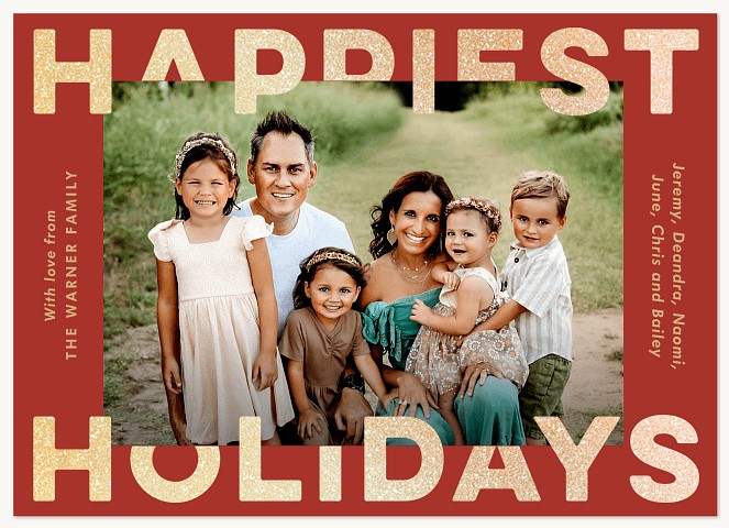 Big Holiday Personalized Holiday Cards