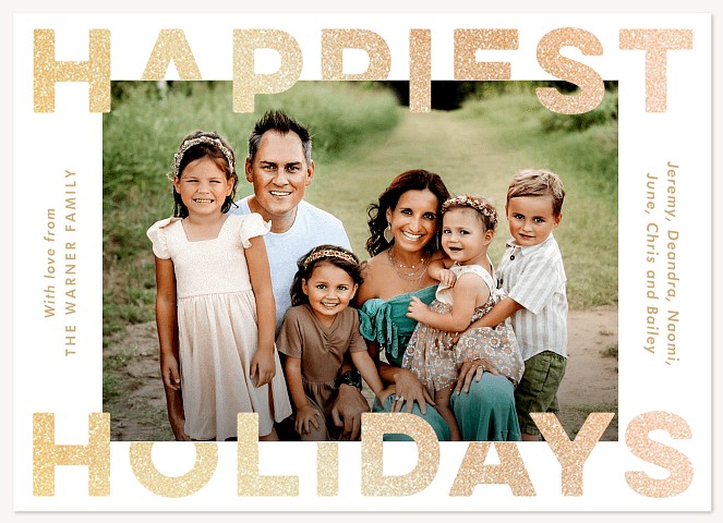 Big Holiday Personalized Holiday Cards