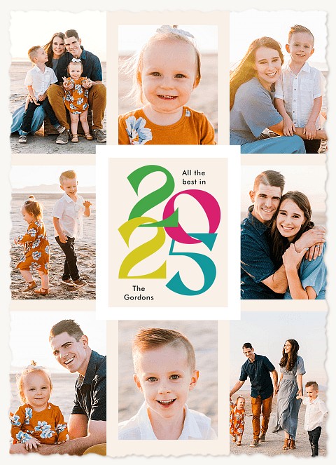 Intertwined Year Personalized Holiday Cards