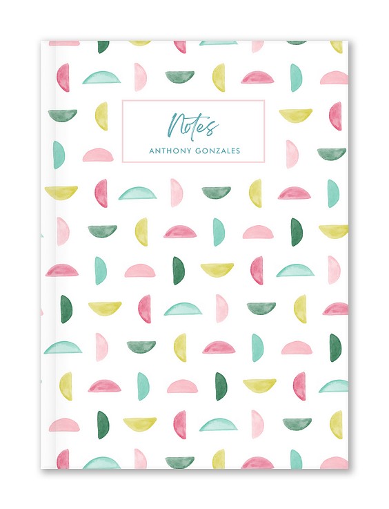 Pinwheel Shapes Custom Hardcover Journals