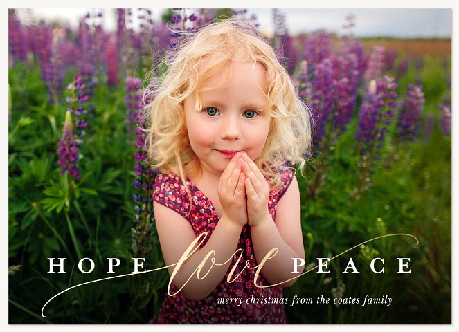 Hope, Love & Peace Christmas Cards