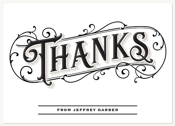 Dapper Celebration Thank You Cards 