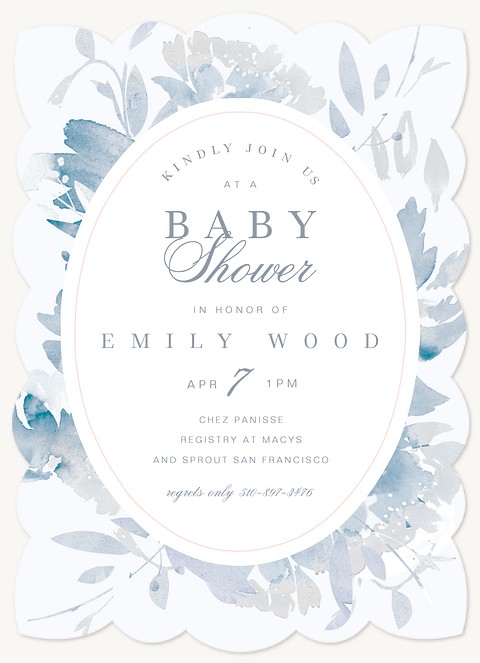 Vintage Blooms Baby Shower Invites