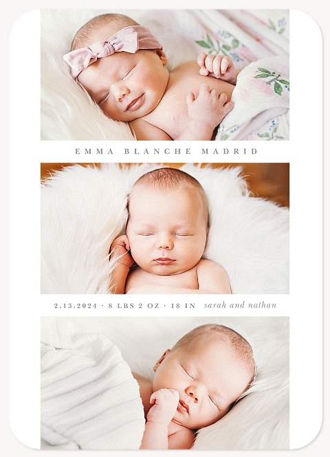 Charming Trio Baby Announcements