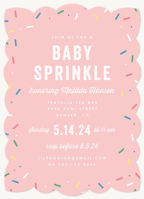 Sweet Sprinkle Baby Shower Invites