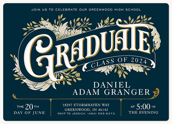 Nouveau Graduation Cards