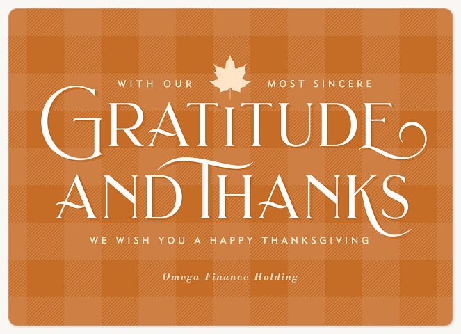 Gratitude & Thanks Holiday & Christmas Magnet Cards