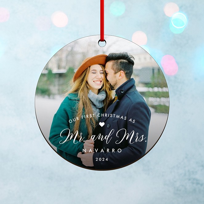 Romantic Christmas Personalized Ornaments