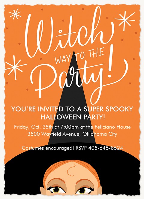 Witch Party Halloween Party Invitations