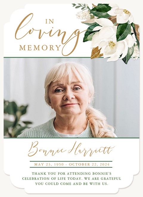 Magnolia Memories Memorial & Sympathy Cards