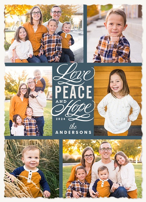 Peaceful Gallery Personalized Holiday Cards