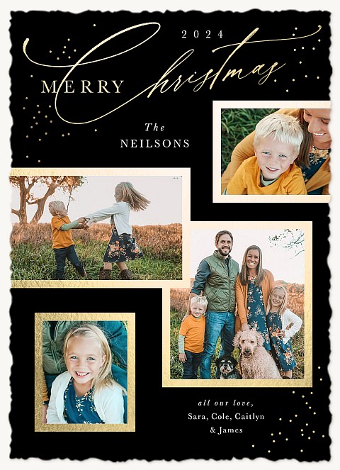 Sophisticated Snapshots Personalized Holiday Cards