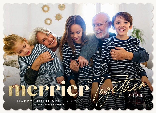 Merrier Together Personalized Holiday Cards