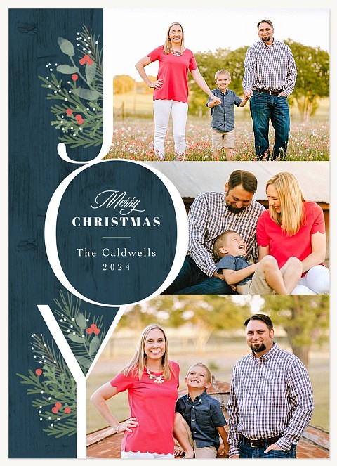 Joy Collage Personalized Holiday Cards