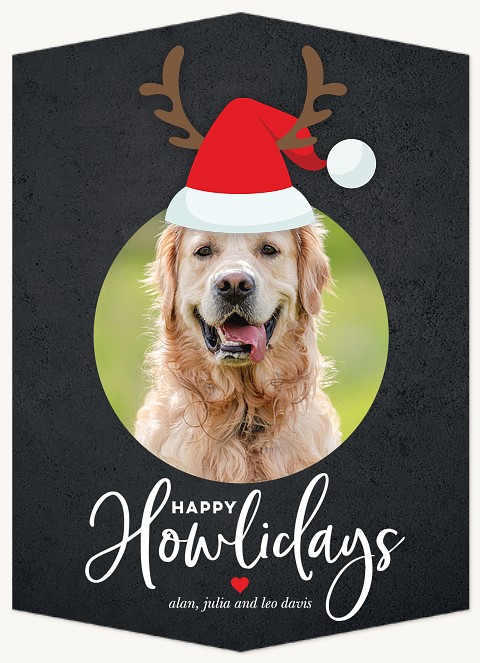 Howliday Hat Personalized Holiday Cards