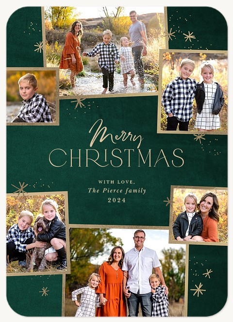 Emerald Dreams Personalized Holiday Cards