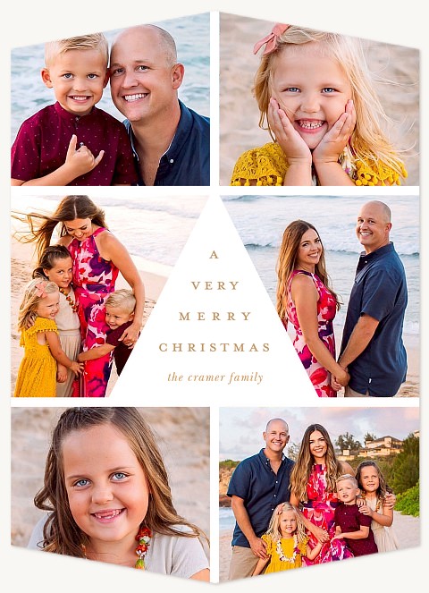Modern Tree Personalized Holiday Cards