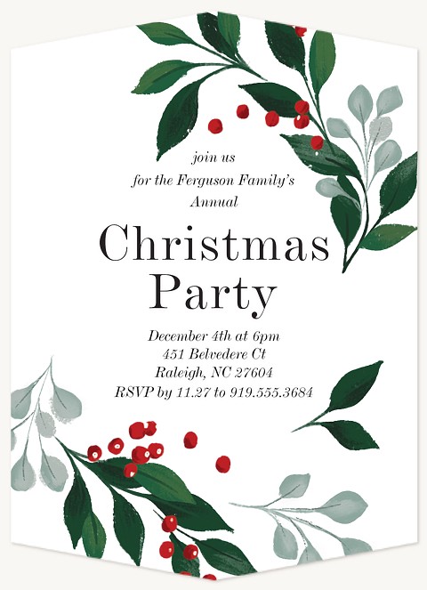 Winter Party Holiday Party Invitations