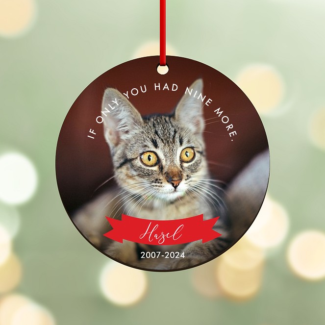 Nine Lives Personalized Ornaments
