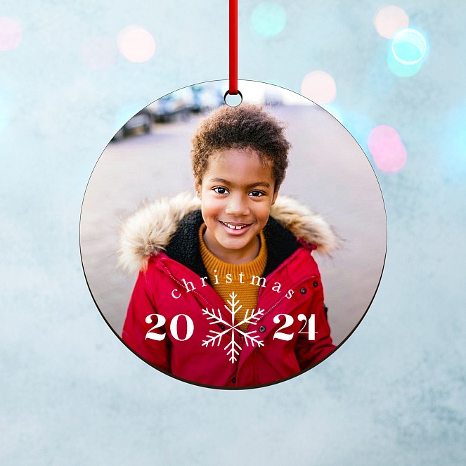 Snowflake Year Personalized Ornaments