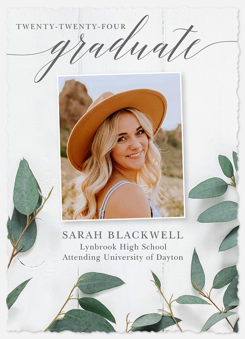 Natural Laurels Graduation Cards